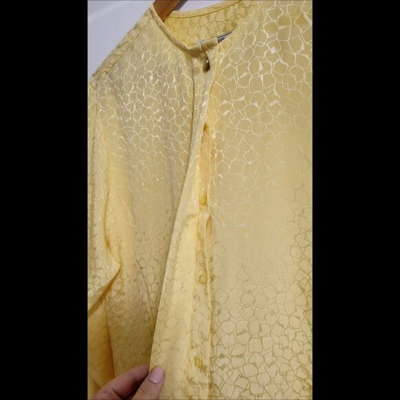 🌿Vintage 80s Pendleton Blouse - Women's Large - Embossed Boho Chic Top - Picture 6 of 12